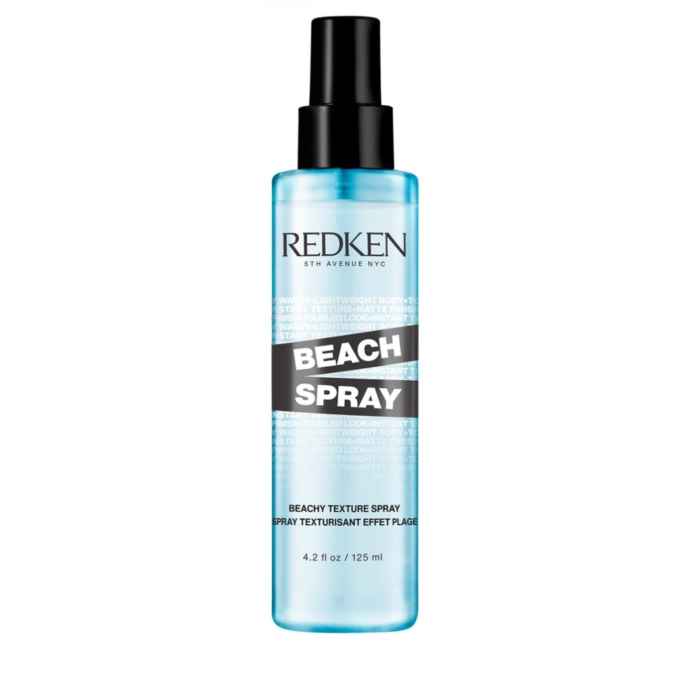 Redken BEACH SPRAY SEA-SALT FREE MEDIUM-CONTROL SPRAY FOR WAVY BEACH LOOKS.